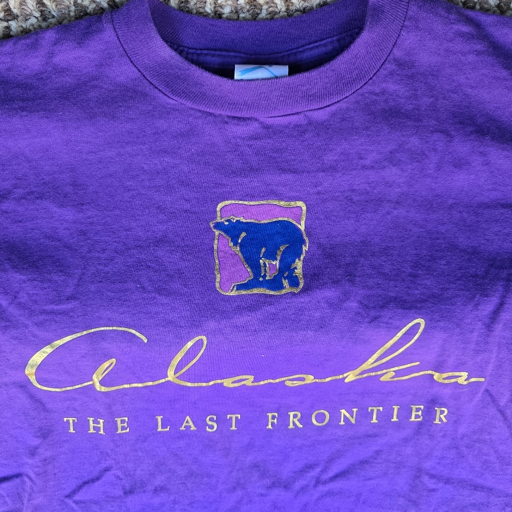 45) ALASKA The Last Frontier Souvenir T-Shirt Sz. Small